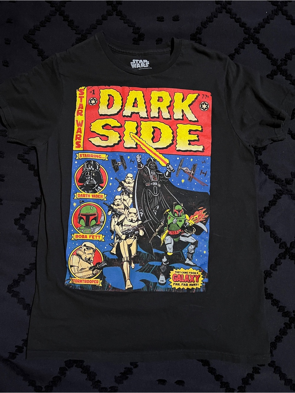 Vintage Star Wars Graphic T shirt, Officially Licensed, Small, Unisex